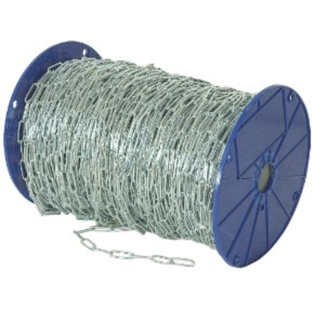 Chaine bobine 50m d.4mm zinguee maille longue ID MAT - CLZ040C