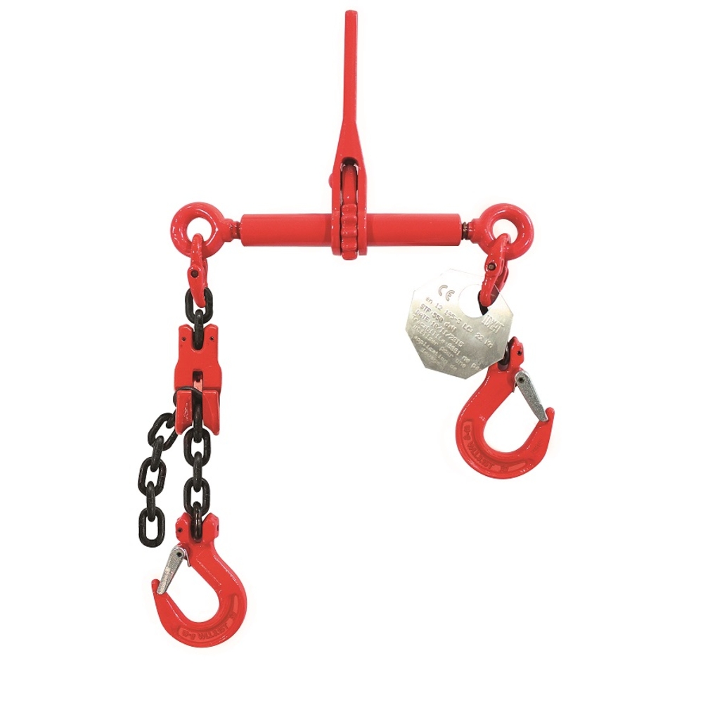 TENDEUR ARRIMAGE CLIQUET POUR REMORQUE - D6 - CHAINE 3m - 2 ANNEAUX + CR