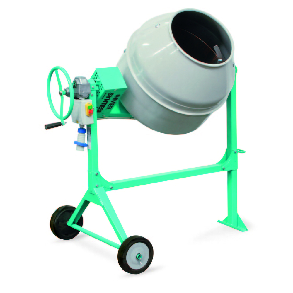 Bétonnière syntesi électrique IMER S140 cuve acier 138L malaxage 1/2 sac de 35kg 01015600