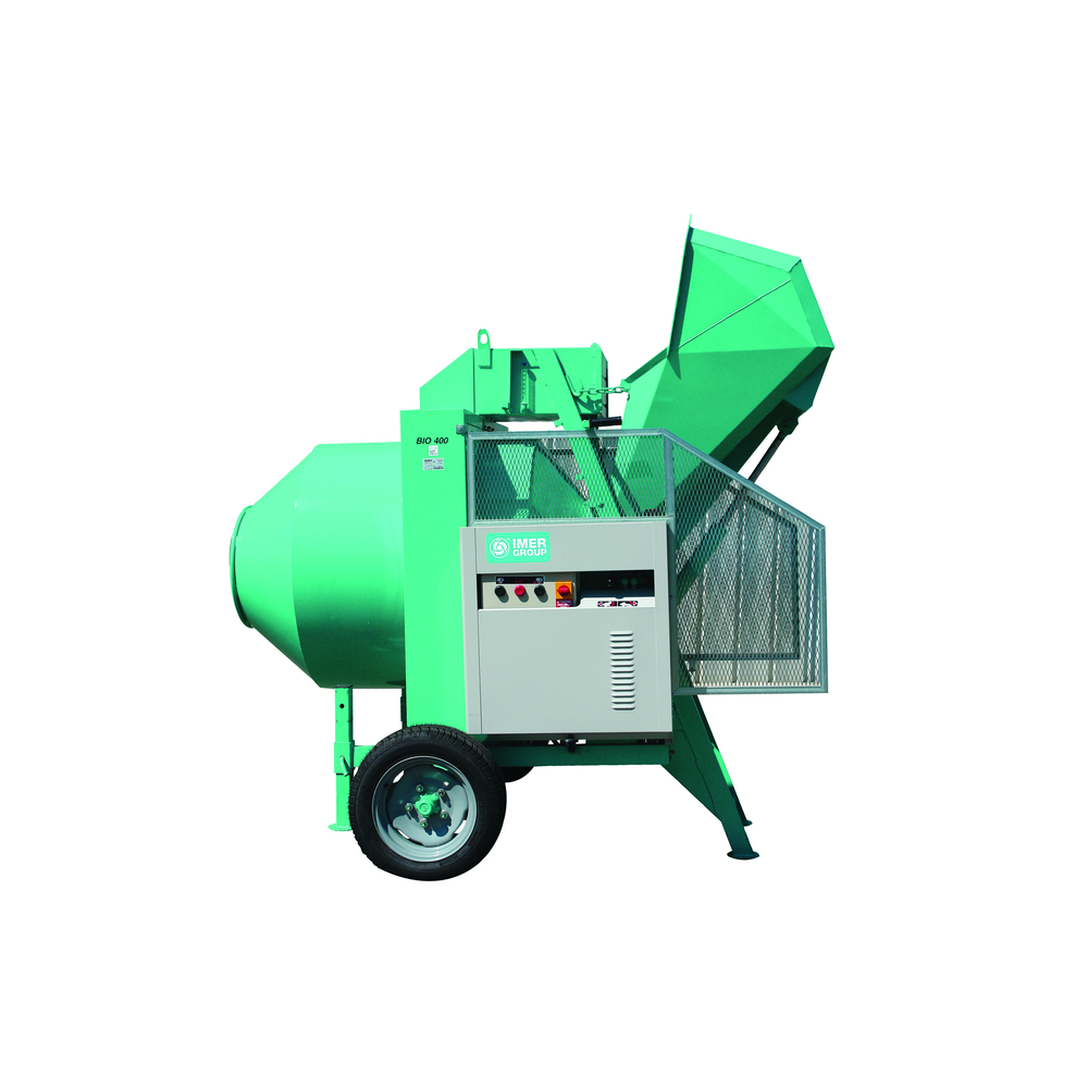 Bétonnière hydraulique IMER BIO 400 sans pelle tractée 400L - 01020116