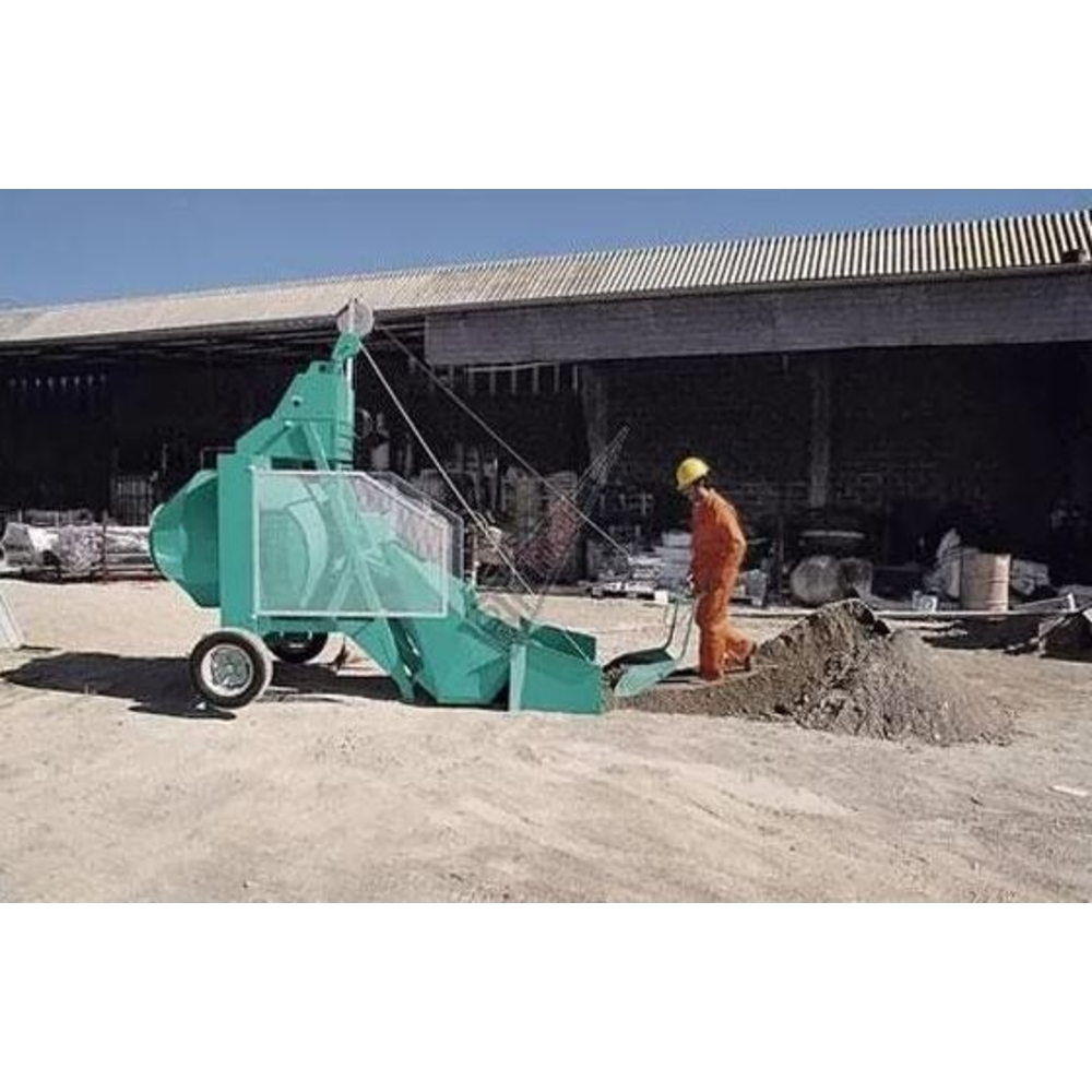 Pelle tractée IMER avec enrouleur de 20 m pour bétonnière BIO 400 - 01048605