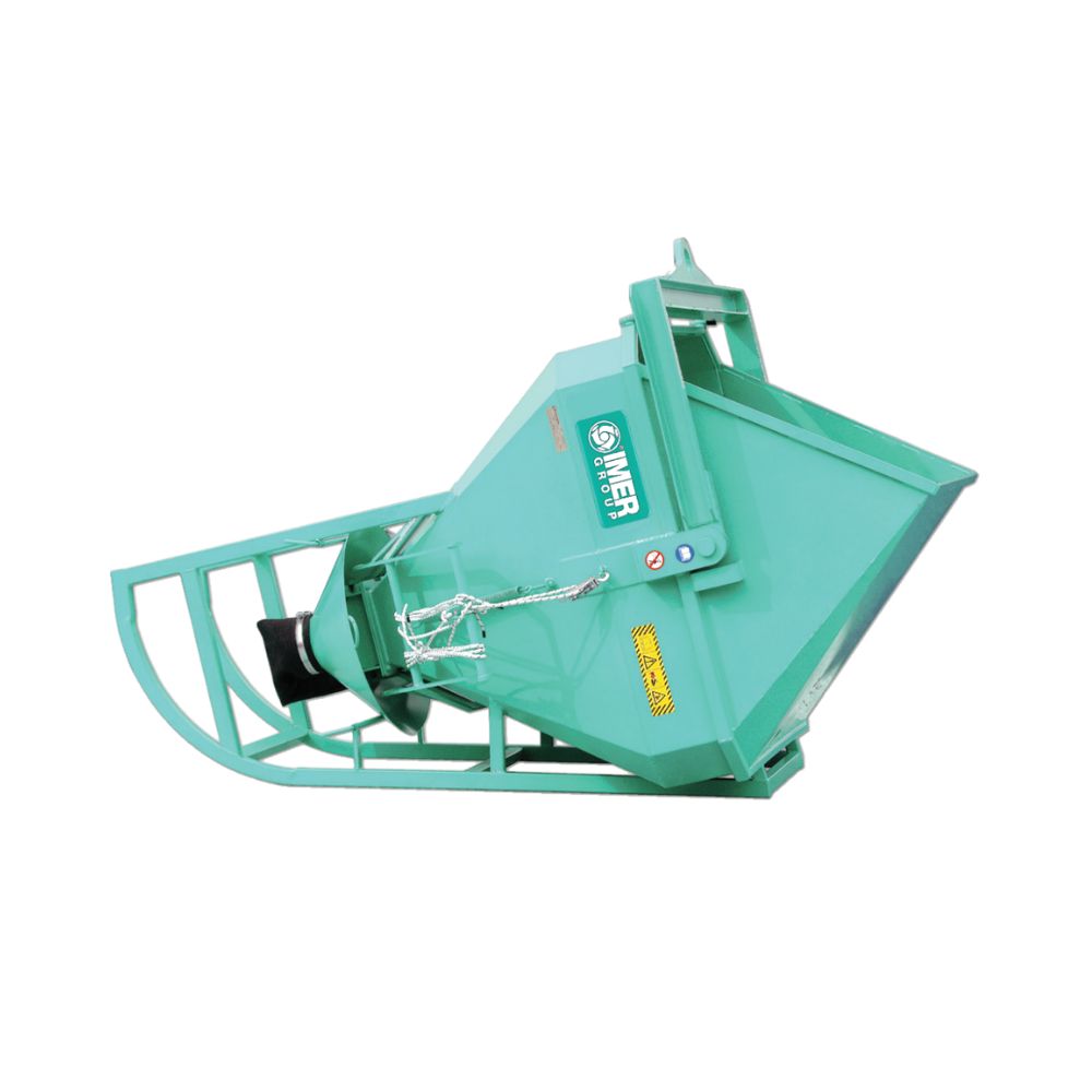Benne couchée BC-80 / 800 L à tuyau + entonnoir + corde - IMER - 070210BC080