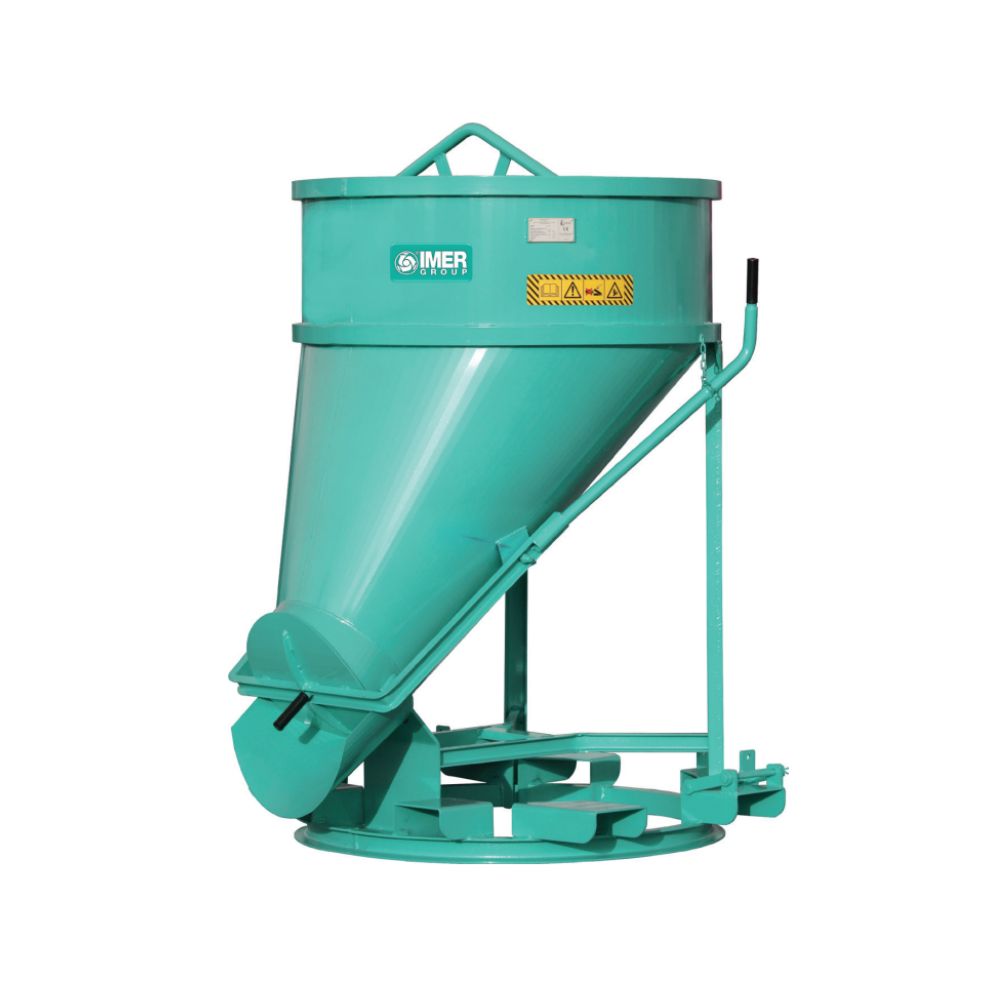 Benne BF-99ST / 1000 L trappe latérale + fourreaux - IMER - 070213BF099ST