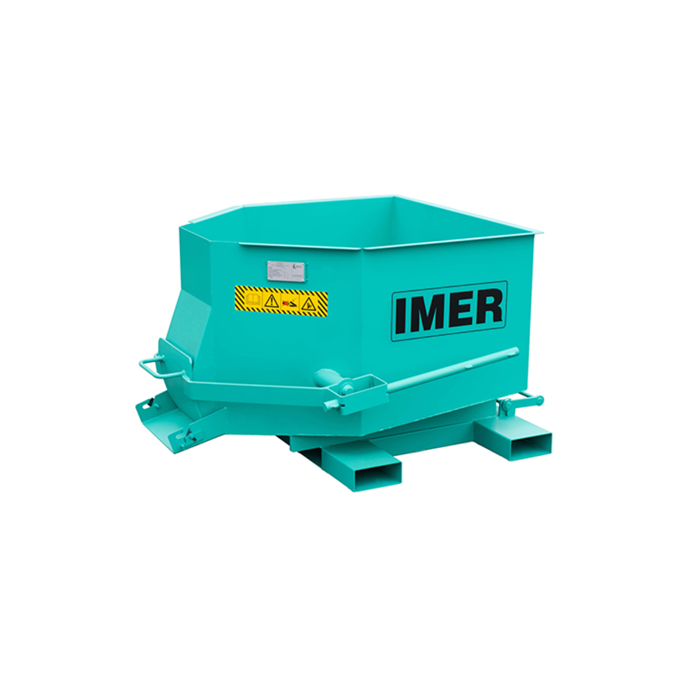 Benne MCE-50 / 500 L A béton surbaissée + 3 fourreaux - IMER - 070215MCE050