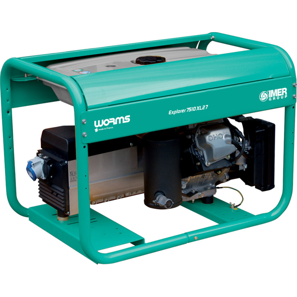 GROUPE ELECTROGENE WORMS MONOPHASE ESSENCE 7KW EXPLORER7510XL27AVR - 2V0000025