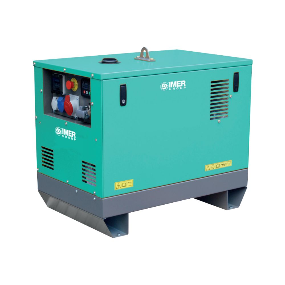 Groupe électrogène SILENTSTAR 6500D triphasé AVR YN V3 + Horloge - IMER - 2V0001003.1H