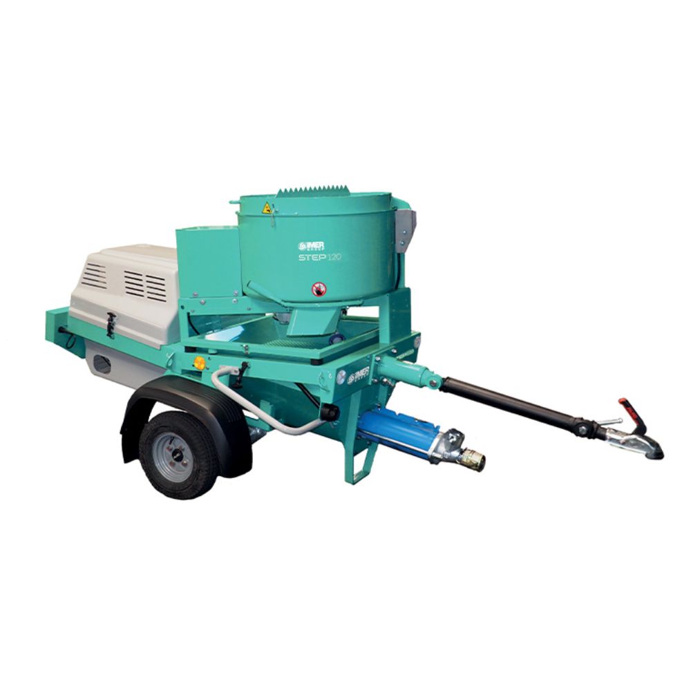 Pompe à vis STEP 120 GRM monophasé / Malaxeur + Dotation - IMER - 8506077