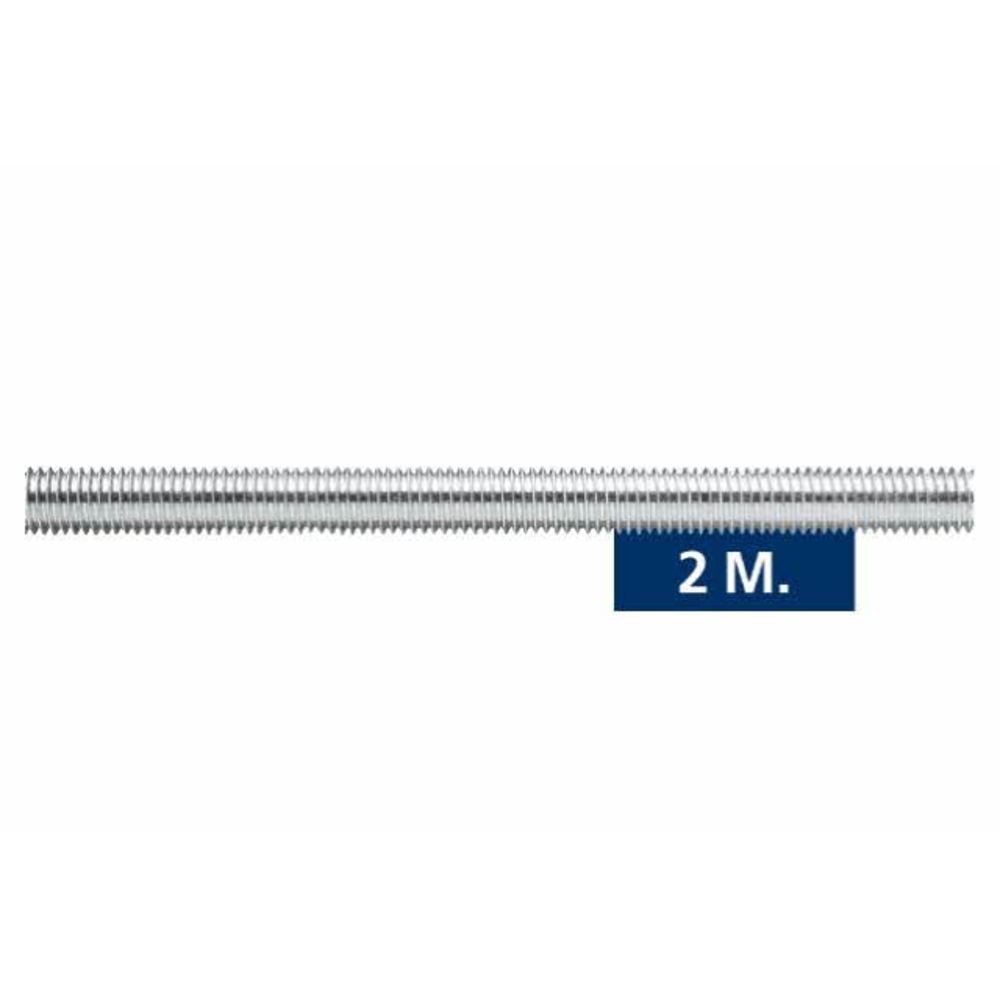 Boite de 50-Tige filetée zinguée 2 mètres Filetage M6 Diam. mm L 2000 mm INDEX-975ZM2M06