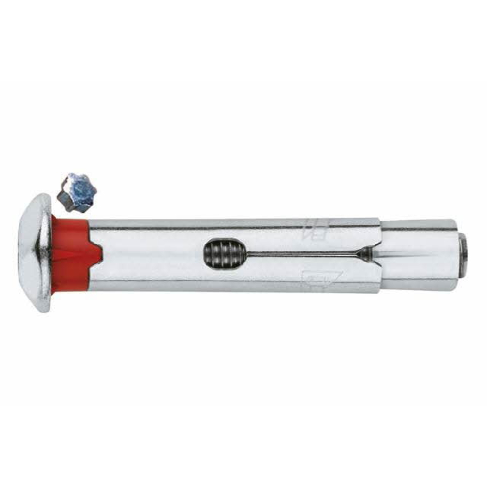 BOITE INDEX DE 100-CHEVILLE ANTI-ROTATION TÊTE INVIOLABLE ZINGUÉE FILETAGE M6 Ø 8 MM L 45 MM-ACHINB08C