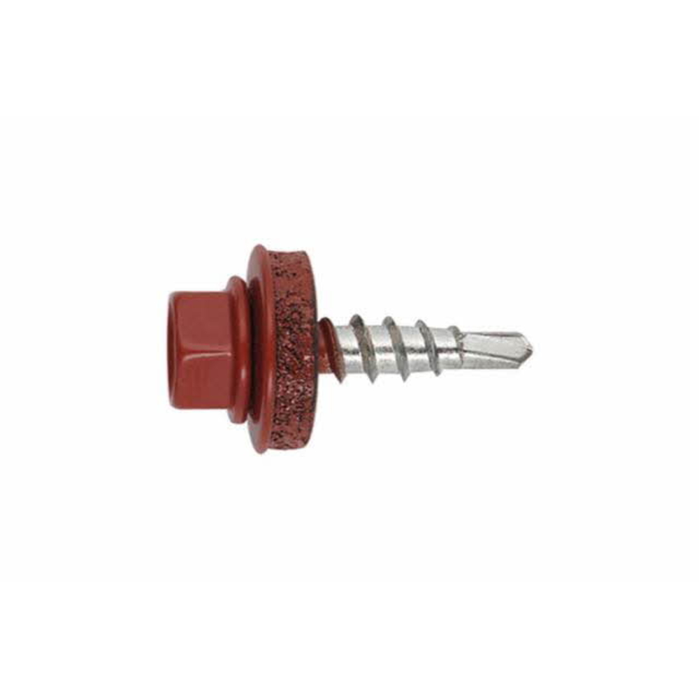BOITE INDEX DE 250-VIS AUTOPERCEUSE ACIER-BOIS LAQUÉE ROUGE TUILE FILETAGE M4.8 Ø MM L 28 MM -AFRT144828
