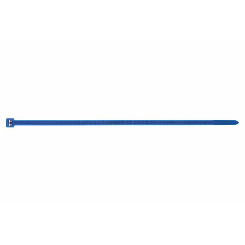 Boite de 100-Collier nylon cranté bleu Filetage M Diam. mm L 140 mm INDEX-BC36140AZ