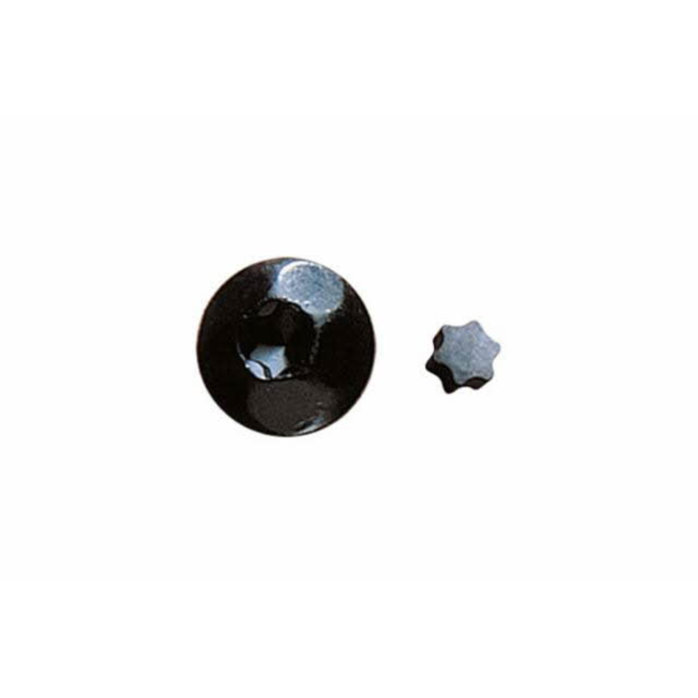 Boite de 100-Étoile pour tête inviolable. Noire Filetage M Diam. mm L mm INDEX-ESTRINV40N