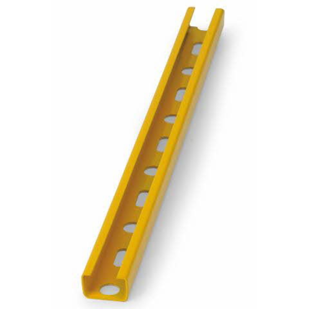 BOITE INDEX DE 10-RAILS PERFORÉS REVÊTEMENT PLASTIQUE JAUNE FILETAGE M Ø MM L 1000 MM -GPP271812