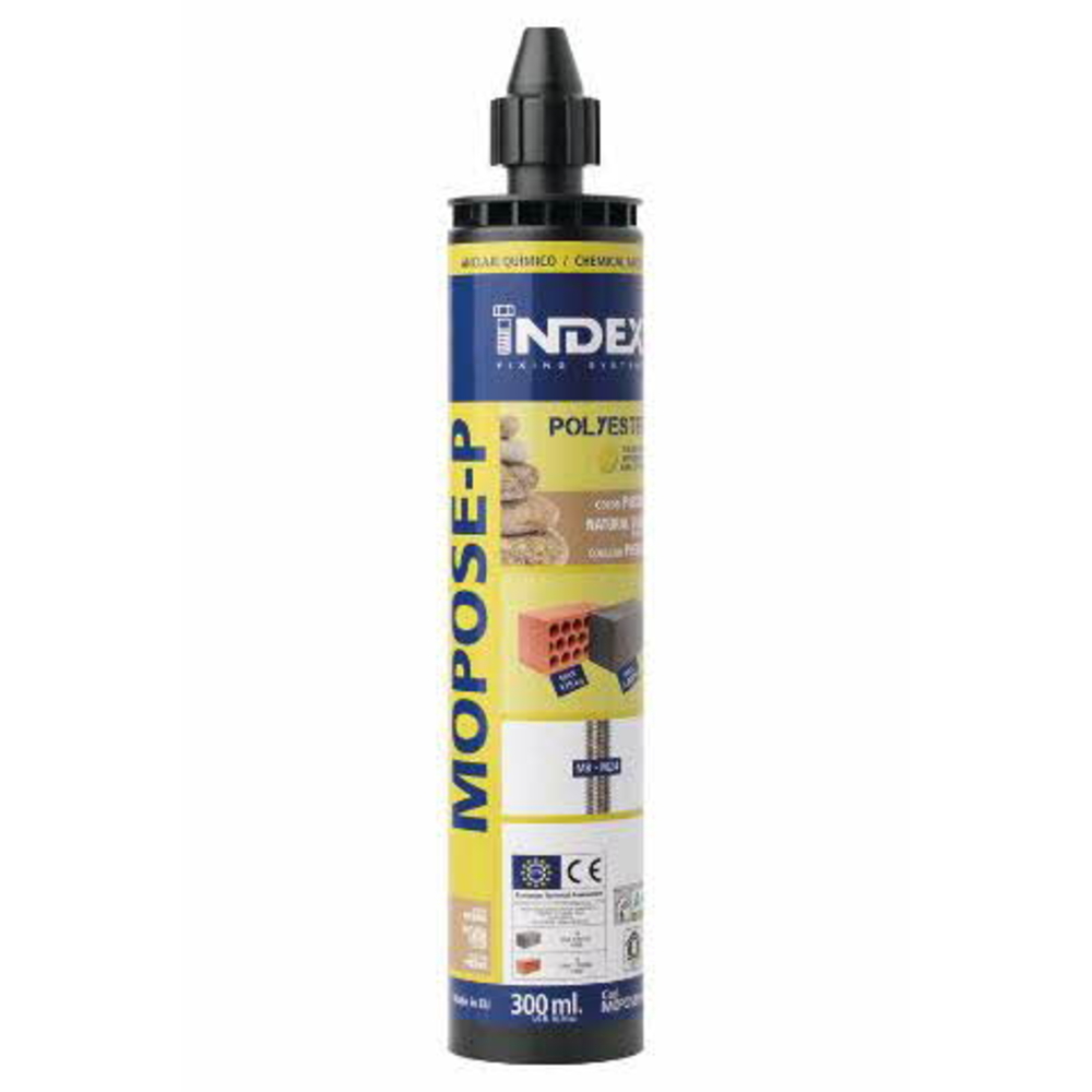 BOITE INDEX DE 12-CARTOUCHE SCELLEMENT CHIMIQUE POLYESTER SANS STYRÈNE FILETAGE M Ø MM L MM -MOPOSEP410