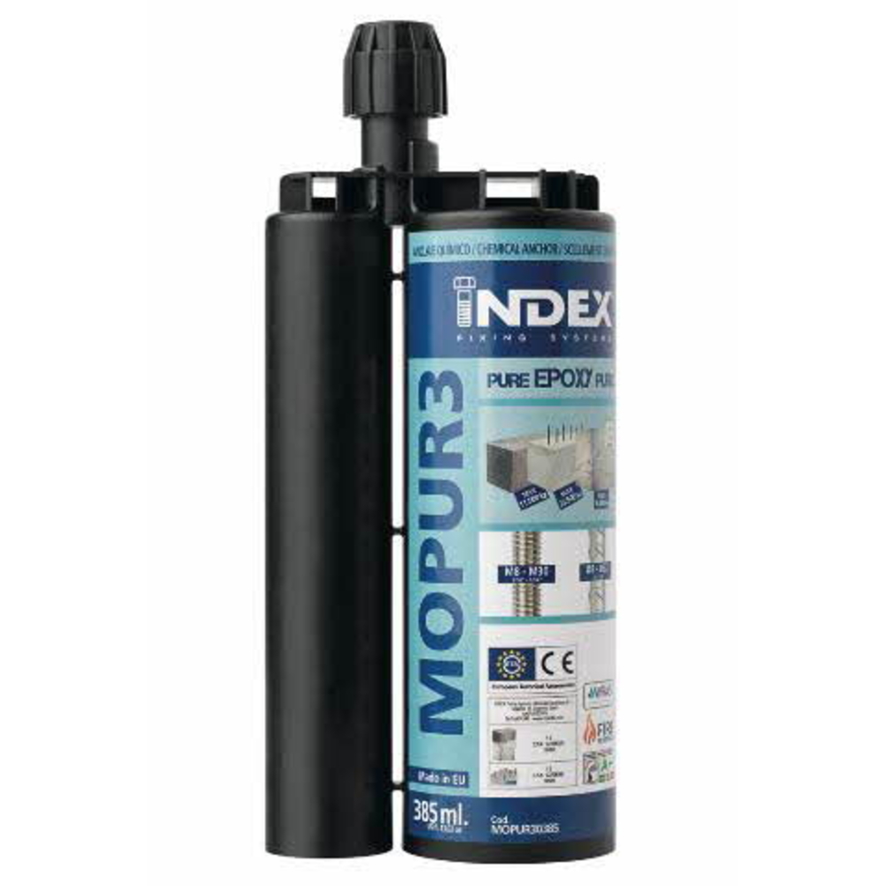 BOITE INDEX DE 12-CARTOUCHE SCELLEMENT CHIMIQUE EPOXY PUR 3:1 FILETAGE M Ø MM L MM -MOPUR30385