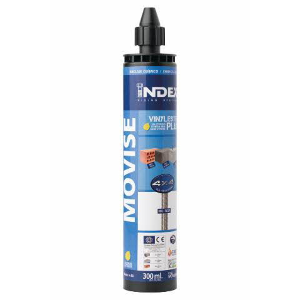 BOITE INDEX DE 12-CARTOUCHE SCELLEMENT CHIMIQUE VINYLESTER SANS STYRÈNE FILETAGE M Ø MM L MM -MOVISE300