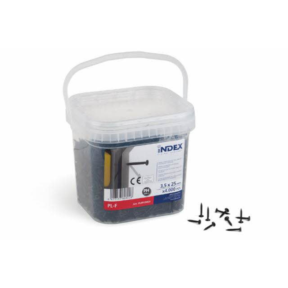 Boite de 1-Seau de vis pour cloisons sèches Filetage M3 Diam. mm L 25 mm INDEX-PLEP35025