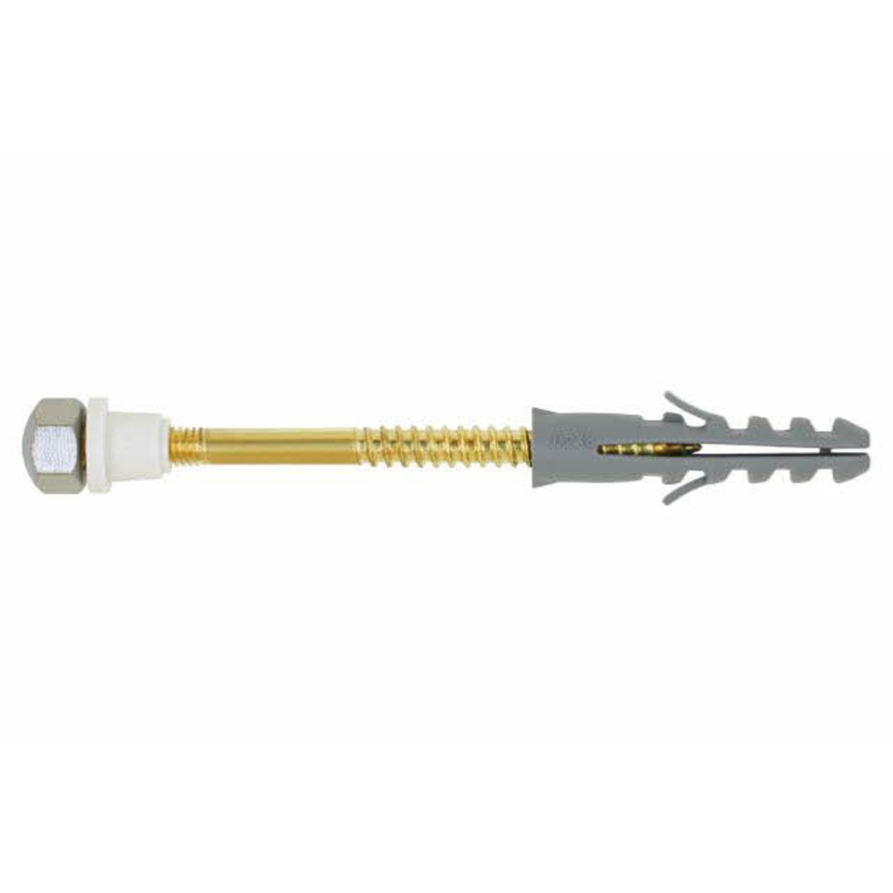 Boite de 100-Fixation WC et bidet, laiton Filetage M Diam. 8 mm L 80 mm INDEX-SAWL05080