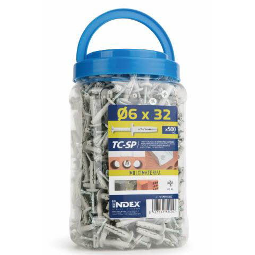 Boite INDEX 1 Seau cheville à frapper Filetage M6 Diam. 6 mm L 32 mm - TCSPEP06032