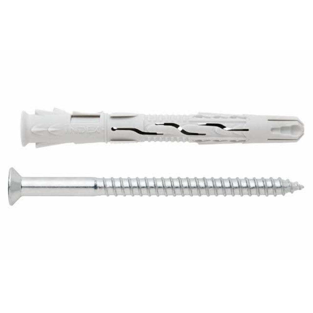 BOITE INDEX DE 50-CHEVILLE NYLON UNIVERSELLE À HAUT RENDEMENT FILETAGE M8 Ø 8 MM L 100 MM -TNUXA08100