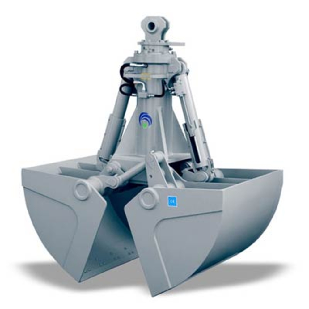 Benne preneuse à deux vérins verticaux en série lourde pour l’excavation et le chargement. avec moteur de rotation IDROBENNE - BMV2500PGRI