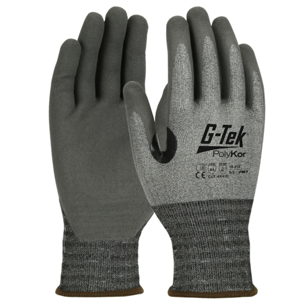 Gants PolyKor X7 gris  G-TEK - 16-315