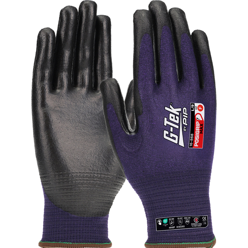 Gants doublure HPPE/nylon Posigrip Max pourpre  G-TEK - 16-868