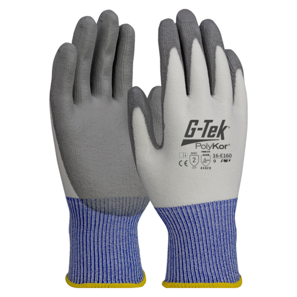 Gants doublure enduction polyurethane PolyKor blanc  G-TEK - 16-E160