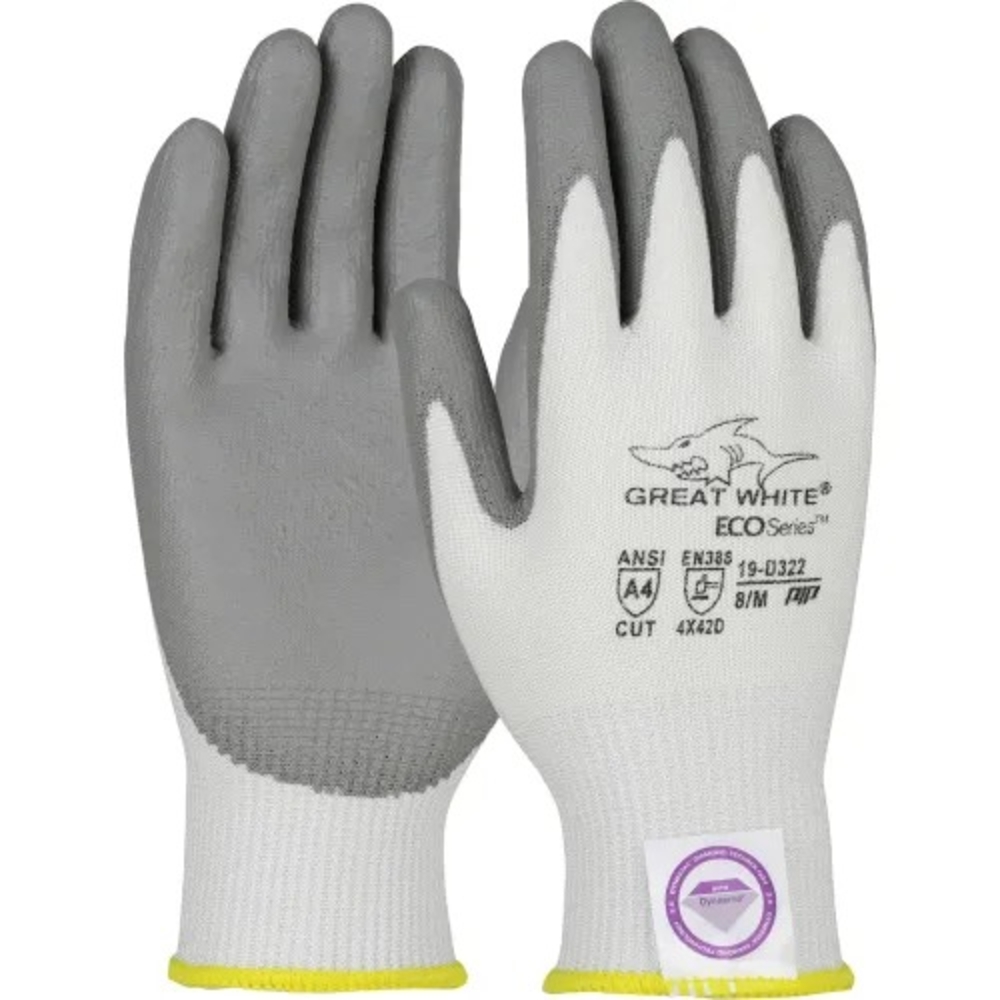 Gants doublure Dyneema enduction polyurethane gris  G-TEK - 19-D322
