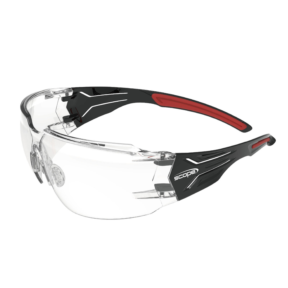 Lunettes de sécurité Squadrex à verres clairs anti-rayures/buée - SCOPE PIP - 250-S02-0021-EN