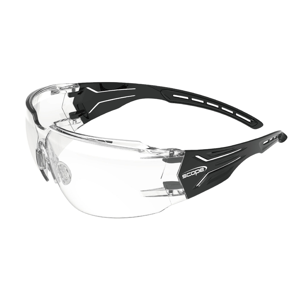 Lot de 12 Lunettes de sécurité Squadrex verres transparent anti rayures et buée - SCOPE - 250-S02-0121-EN