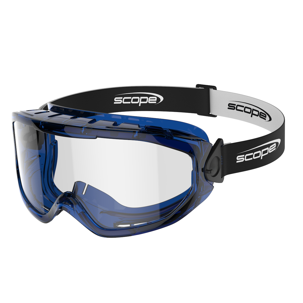 Lunettes à ventilation indirecte monture Noir/Bleu SIGMA 2 - SCOPE - 251-G01-0021-EN