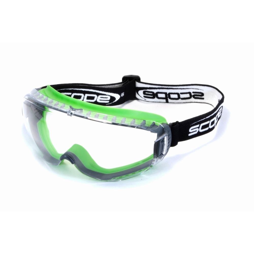 Lunettes à ventilation indirecte monture en PP/TPR vert FORTIS 3 - SCOPE - 251-G03-0021-EN