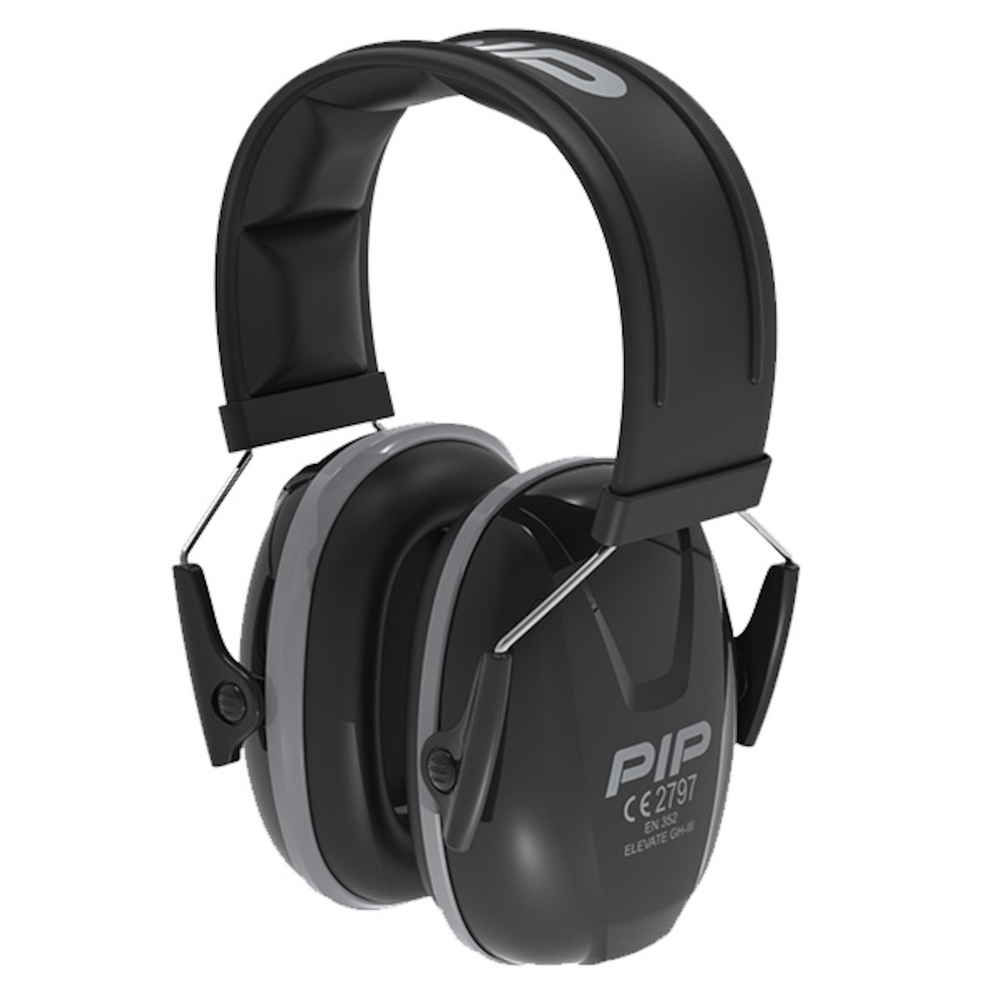 CASQUE ANTI-BRUIT ARC PVC/TISSU COQUILLES ABS RECYCLE/PVC/MOUSSE PESNR 27dB - PIP - 263-NP330-EN