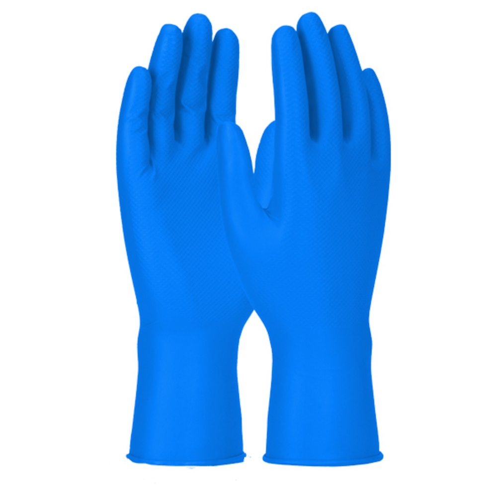 Gants en nitrile à usage prolongé de 30 cm Grippaz Skins bleu  PIP - 306DB