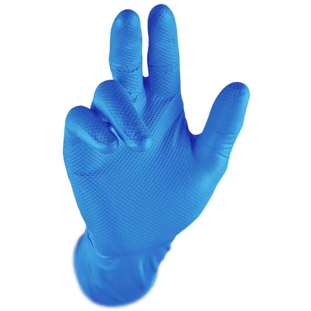 Gants nitrile Grippaz Skins bleu - Lot de 48 - GRIPPAZ - 308DB
