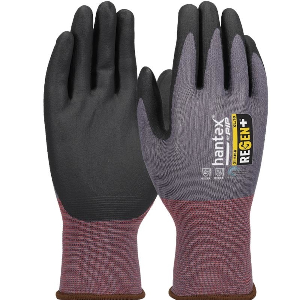 Gants REGEN+ nitrile mousse - Lot de 12 - HANTEX - 31-515R