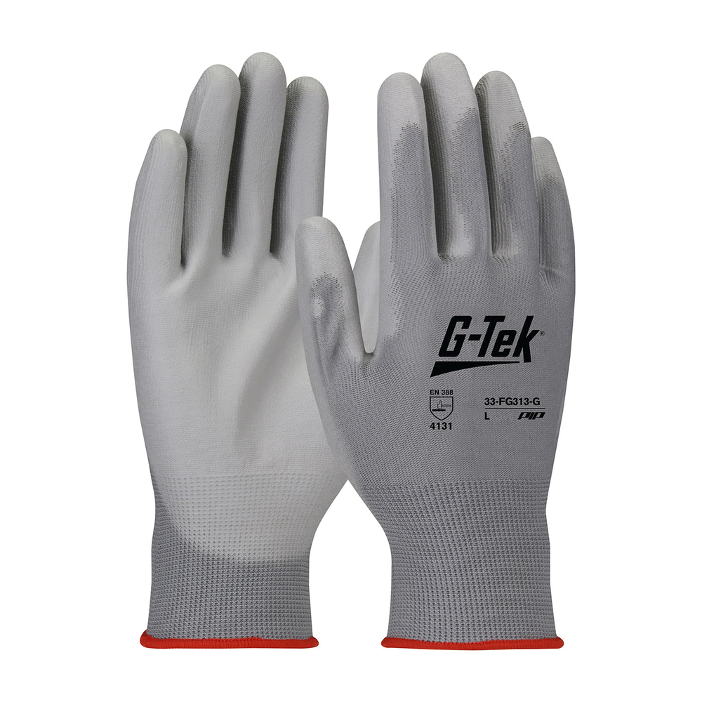 Gants doublure polyester polyurethane gris  G-TEK - 33-FG313/G