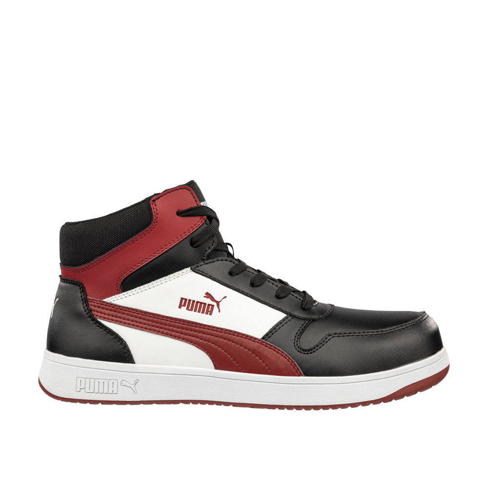 Chaussures de sécurité FRONTCOURT mi-haute S3L ESD  Noir/Blanc/rouge  - PUMA SAFETY - 630050