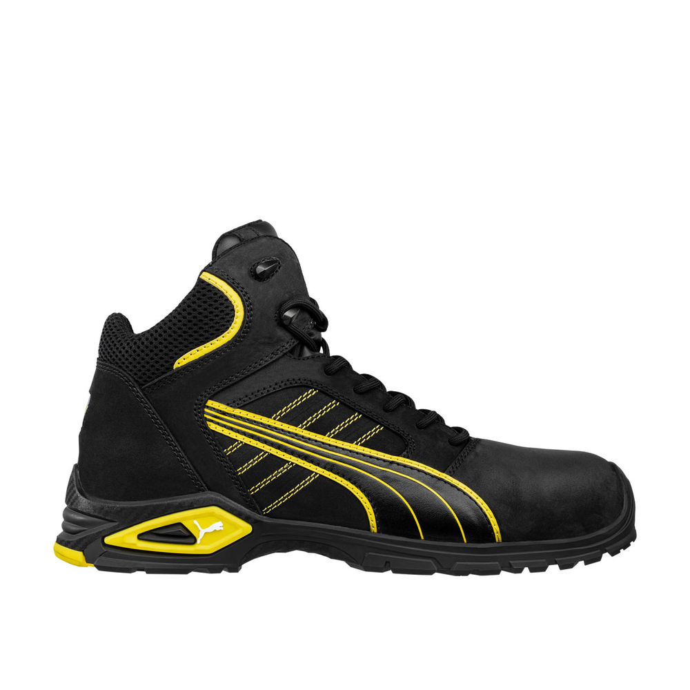 Chaussures de sécurité mi-hautes S3L AMSTERDAM noir/jaune - PUMA SAFETY - 632240