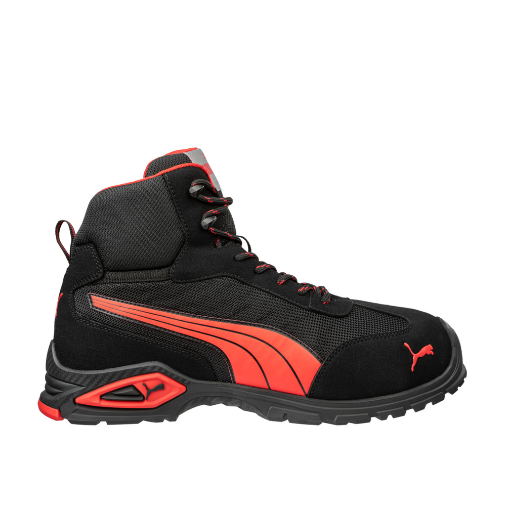 Chaussures de sécurité mi-hautes S1PL MADRID noir/rouge - PUMA SAFETY - 632260