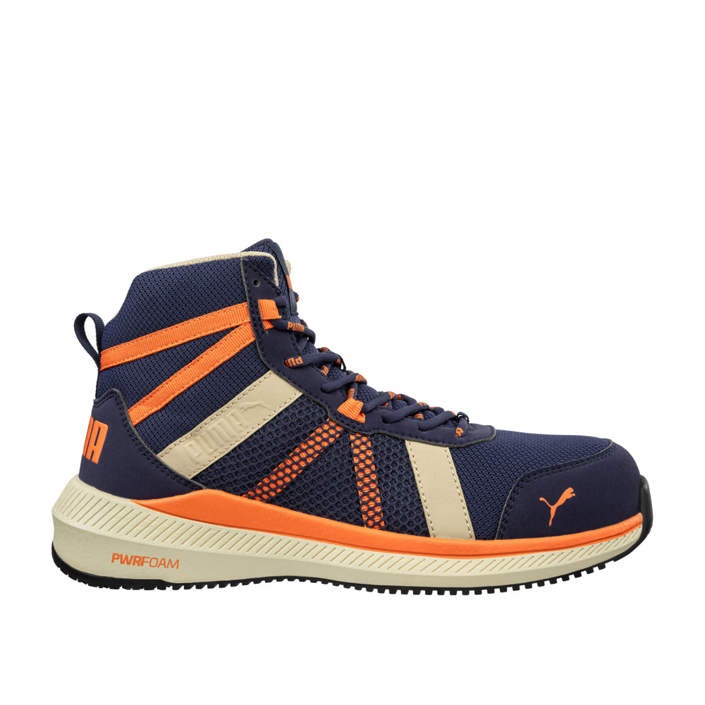 Chaussures de sécurité mi-hautes S1PS ESD RIVAL bleu/orange - PUMA SAFETY - 635040