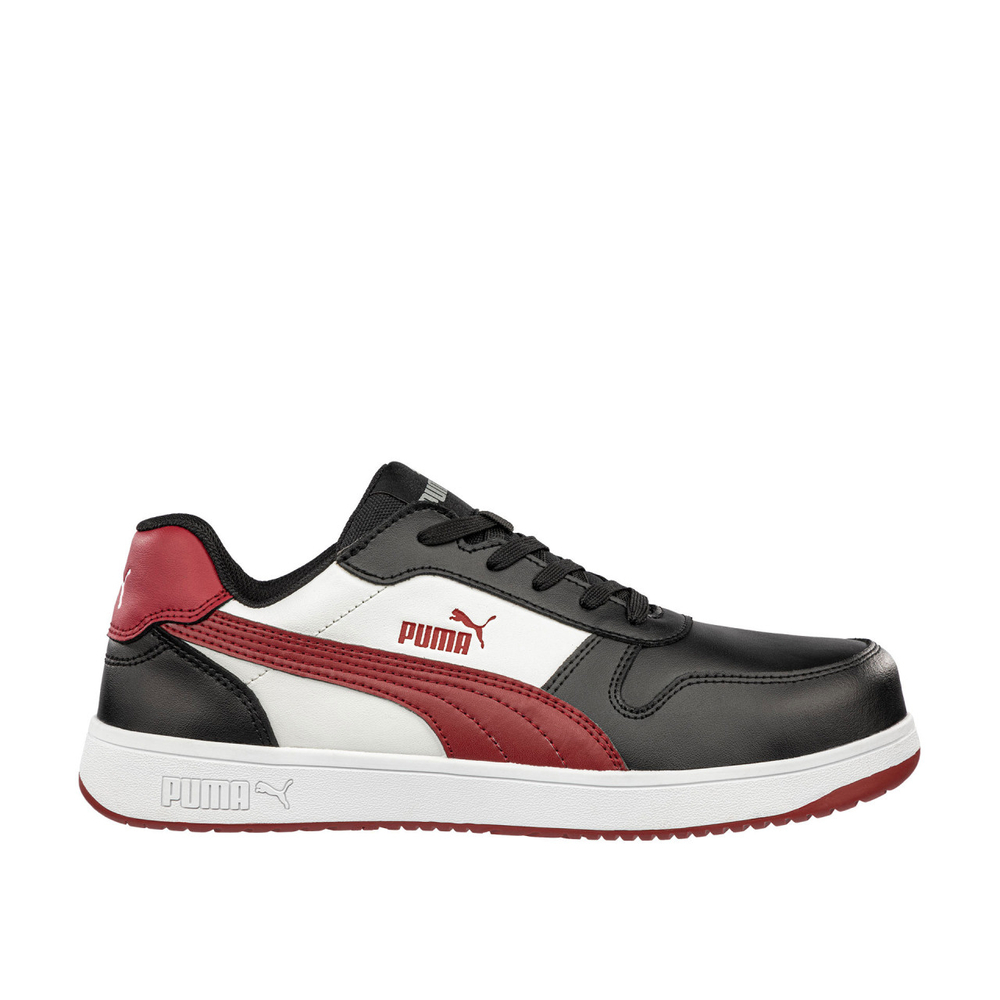 Chaussures de sécurité basses S3L ESD FRONTCOURT blanc/rouge/noir - PUMA SAFETY - 640200