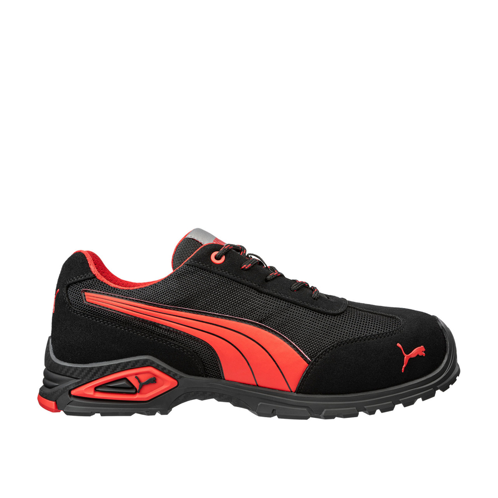 Chaussures de sécurité basses S1PL MADRID noir/rouge - PUMA SAFETY - 642740