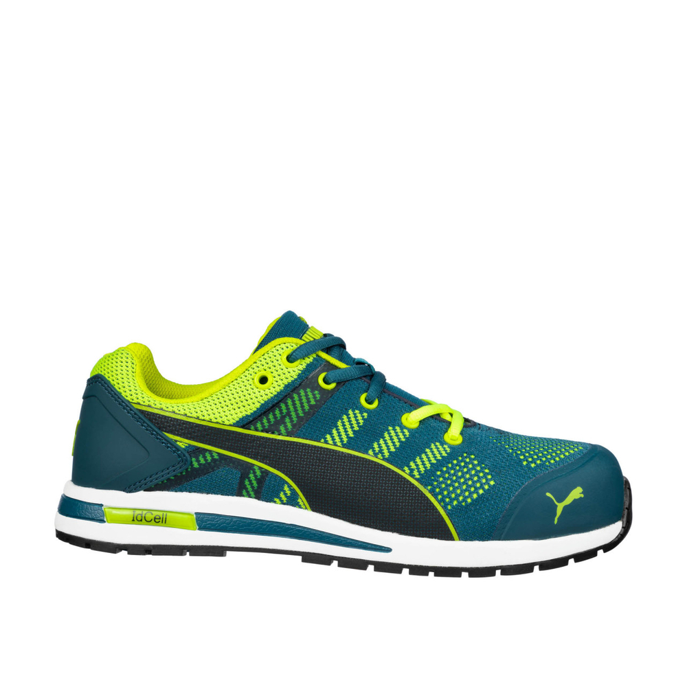 Chaussures de sécurité basses S1P ESD ELEVATE KNIT bleu/vert - PUMA SAFETY - 643170