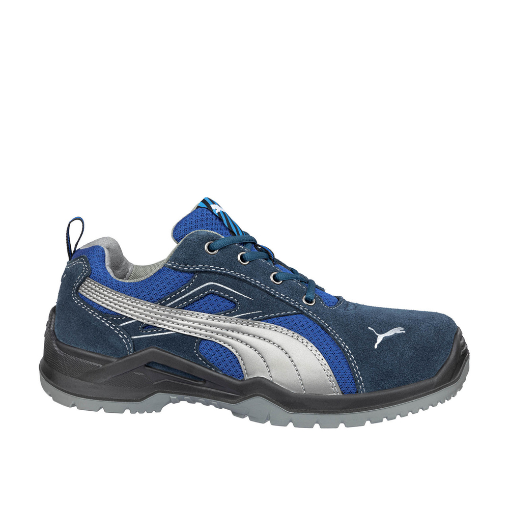 Chaussures de sécurité basses S1P OMNI bleu/argent  - PUMA SAFETY - 643610