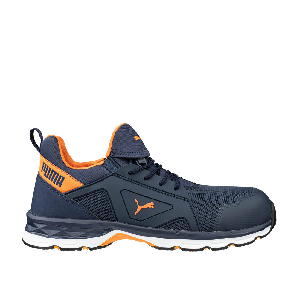Chaussures de sécurité basses S1PS CHASE bleu/orange - PUMA SAFETY - 643780
