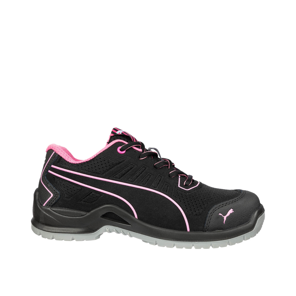 Chaussures de sécutité basses Femme S1P ESD SRC FUSE TC noir/rose - PUMA SAFETY - 644110