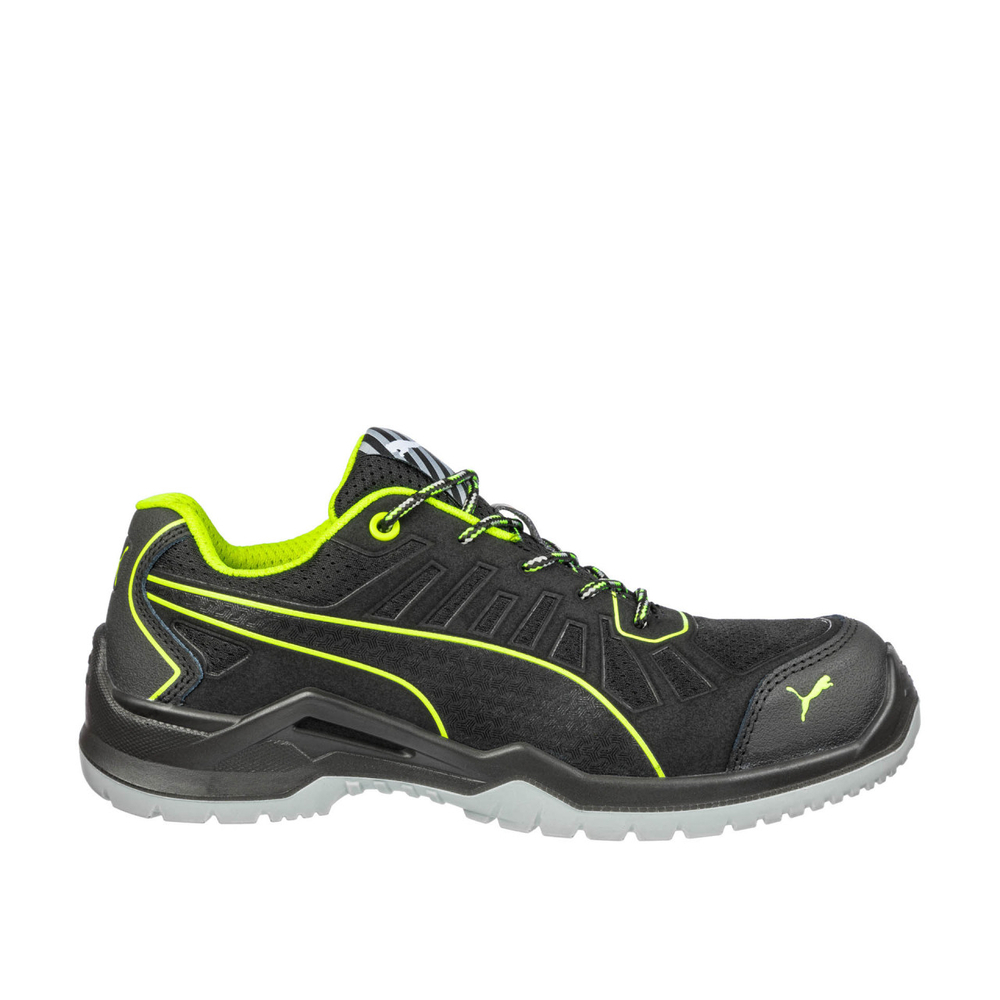 Chaussures de sécurité basses S1P ESD FUSE TC noir/vert - PUMA SAFETY - 644210