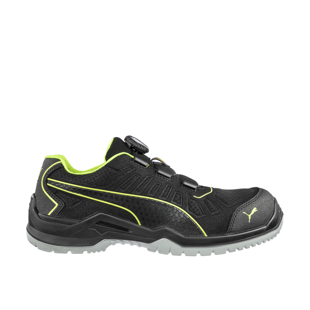 Chaussures de sécurité basses S1P ESD FUSE TC noir/vert - PUMA SAFETY - 644211